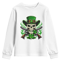 Irish Cowboy Skeleton Youth Sweatshirt St Patricks Day Party Gift