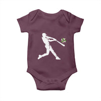 St Patricks Day Baseball Batter Baby Onesie Irish Sports Gift