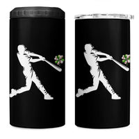 St Patricks Day Baseball Batter 4 in 1 Can Cooler Tumbler Irish Sports Gift