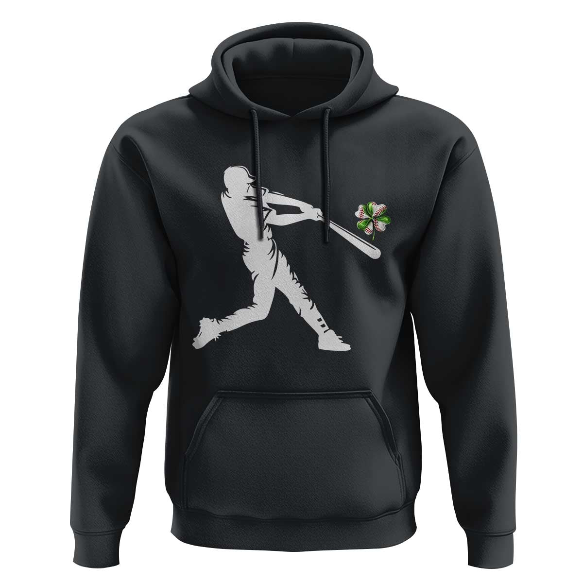 St Patricks Day Baseball Batter Hoodie Irish Sports Gift