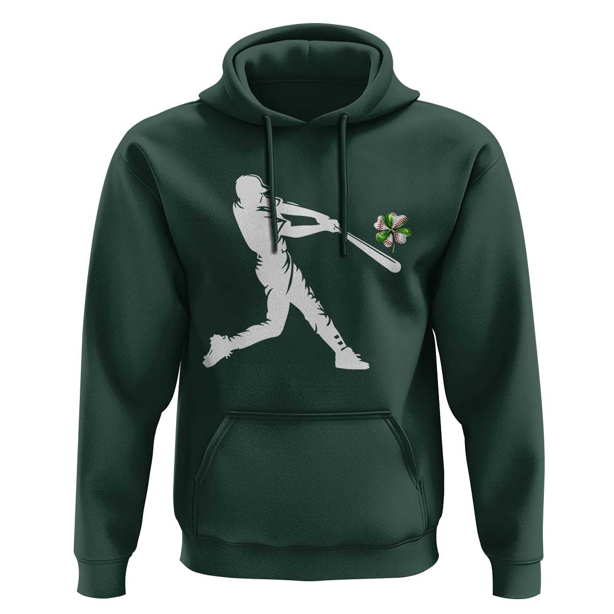 St Patricks Day Baseball Batter Hoodie Irish Sports Gift
