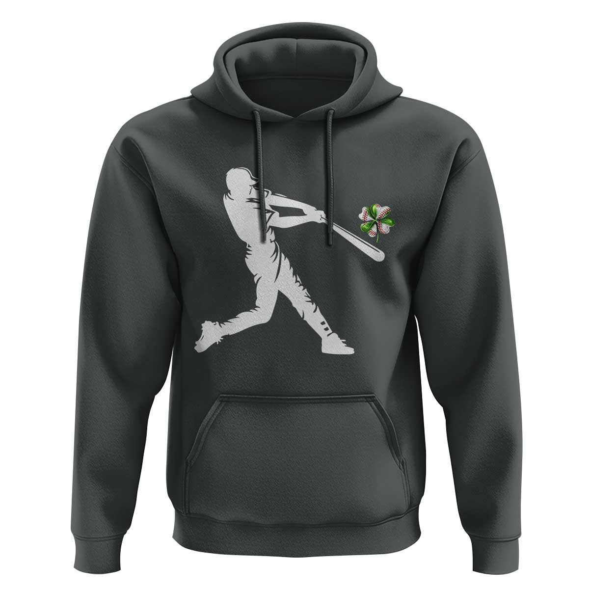 St Patricks Day Baseball Batter Hoodie Irish Sports Gift