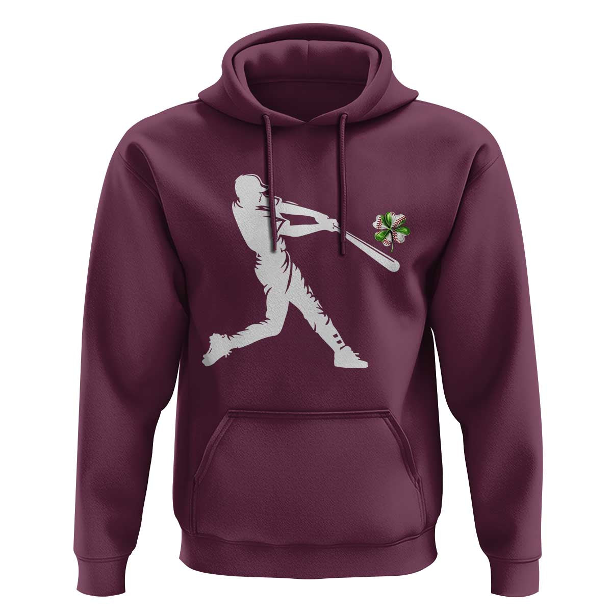 St Patricks Day Baseball Batter Hoodie Irish Sports Gift