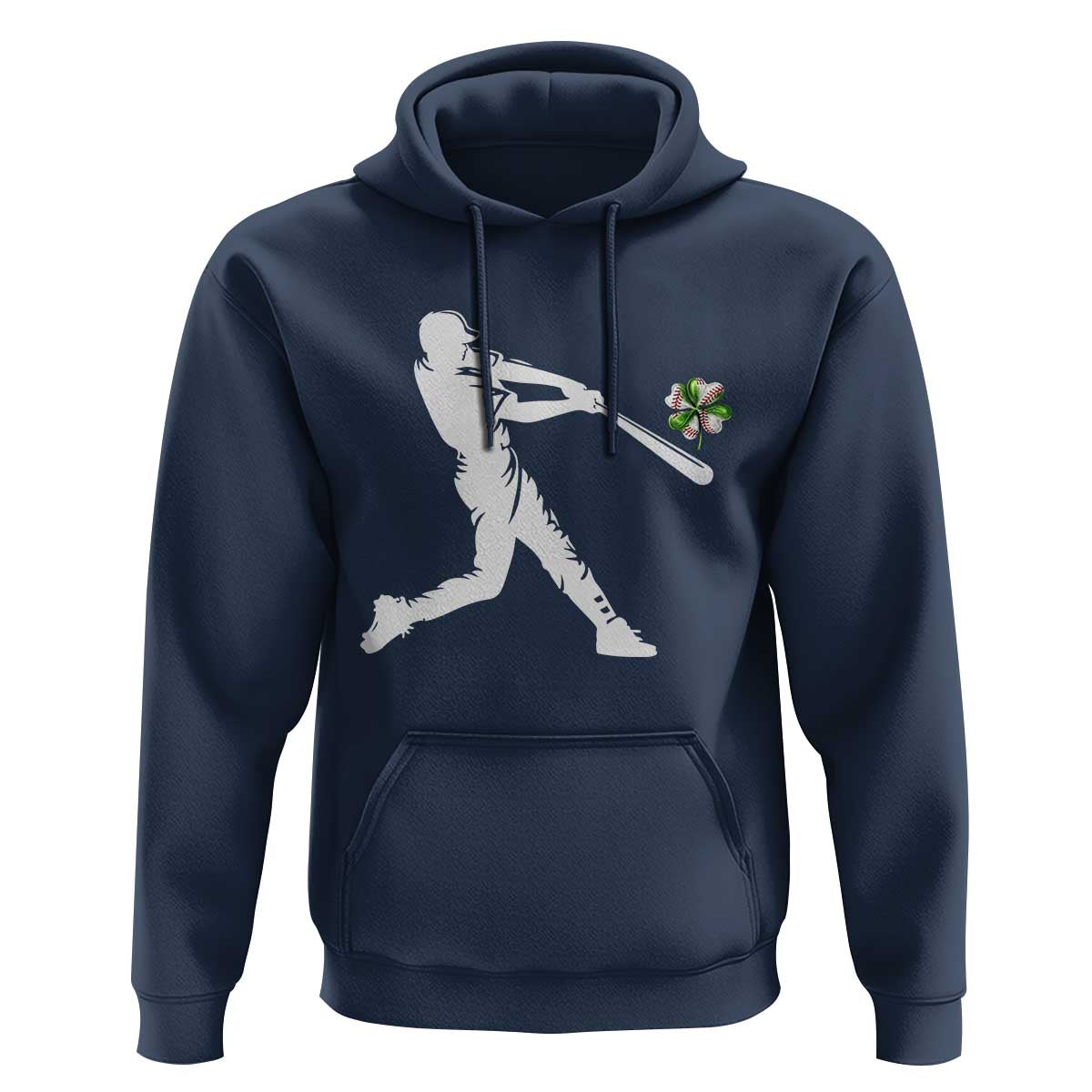 St Patricks Day Baseball Batter Hoodie Irish Sports Gift
