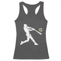 St Patricks Day Baseball Batter Racerback Tank Top Irish Sports Gift