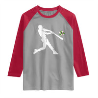 St Patricks Day Baseball Batter Raglan Shirt Irish Sports Gift
