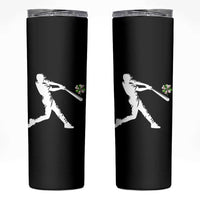St Patricks Day Baseball Batter Skinny Tumbler Irish Sports Gift