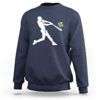 St Patricks Day Baseball Batter Sweatshirt Irish Sports Gift