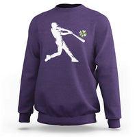 St Patricks Day Baseball Batter Sweatshirt Irish Sports Gift