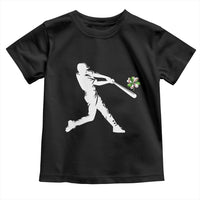 St Patricks Day Baseball Batter Toddler T Shirt Irish Sports Gift