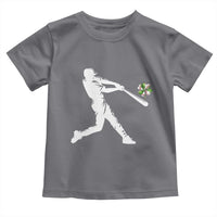 St Patricks Day Baseball Batter Toddler T Shirt Irish Sports Gift