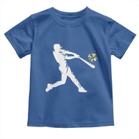 St Patricks Day Baseball Batter Toddler T Shirt Irish Sports Gift