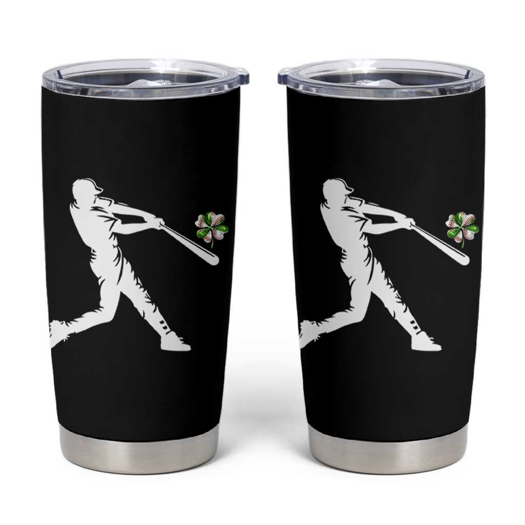 St Patricks Day Baseball Batter Tumbler Cup Irish Sports Gift