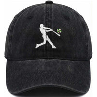 St Patricks Day Baseball Batter Washed Cotton Baseball Cap Irish Sports Gift