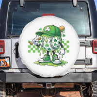 St Patricks Day Shamrock Baseball Player Gift Spare Tire Cover