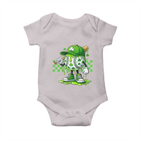 St Patricks Day Shamrock Baseball Player Gift Baby Onesie