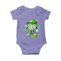 St Patricks Day Shamrock Baseball Player Gift Baby Onesie