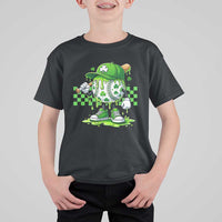 St Patricks Day Shamrock Baseball Player Gift T Shirt For Kid