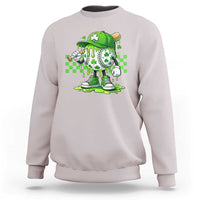 St Patricks Day Shamrock Baseball Player Gift Sweatshirt
