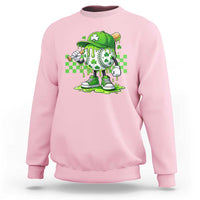 St Patricks Day Shamrock Baseball Player Gift Sweatshirt