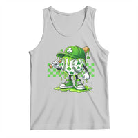 St Patricks Day Shamrock Baseball Player Gift Tank Top