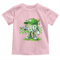 St Patricks Day Shamrock Baseball Player Gift Toddler T Shirt