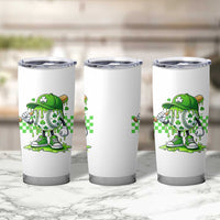 St Patricks Day Shamrock Baseball Player Gift Tumbler Cup