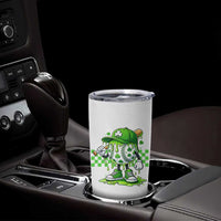 St Patricks Day Shamrock Baseball Player Gift Tumbler Cup