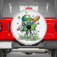 Funny St Patricks Day Clover Baseball Player Gift Spare Tire Cover