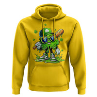 Funny St Patricks Day Clover Baseball Player Gift Hoodie