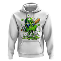 Funny St Patricks Day Clover Baseball Player Gift Hoodie