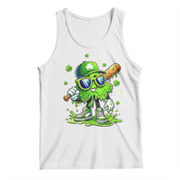 Funny St Patricks Day Clover Baseball Player Gift Tank Top