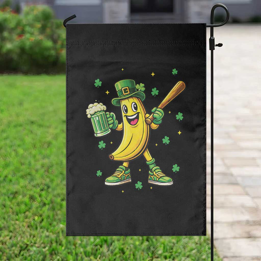 Funny Banana Baseball Player Gift Garden Flag St Patricks Day