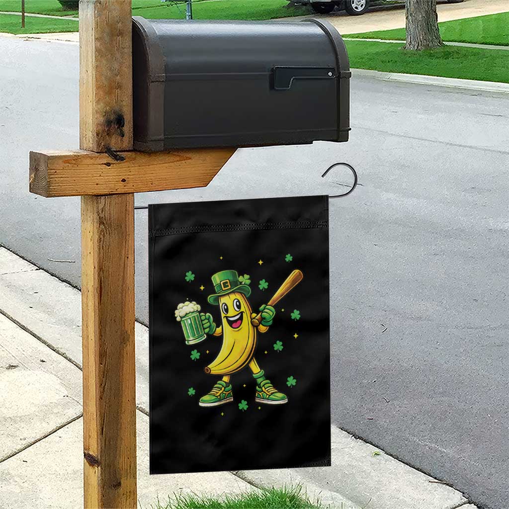 Funny Banana Baseball Player Gift Garden Flag St Patricks Day