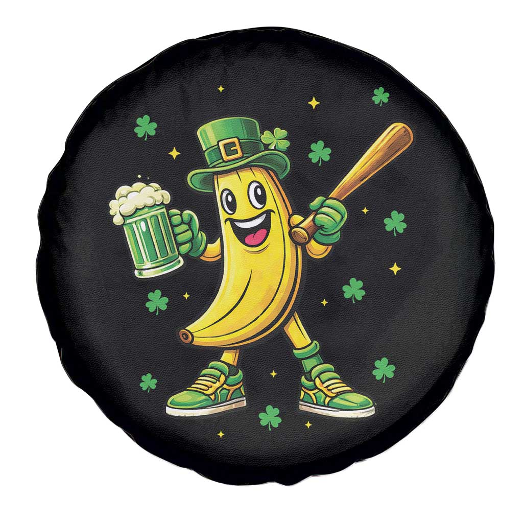 Funny Banana Baseball Player Gift Spare Tire Cover St Patricks Day