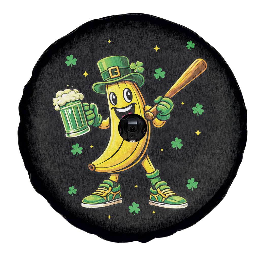 Funny Banana Baseball Player Gift Spare Tire Cover St Patricks Day
