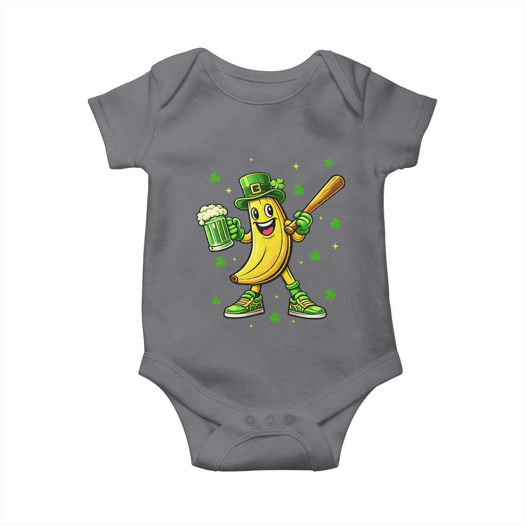 Funny Banana Baseball Player Gift Baby Onesie St Patricks Day