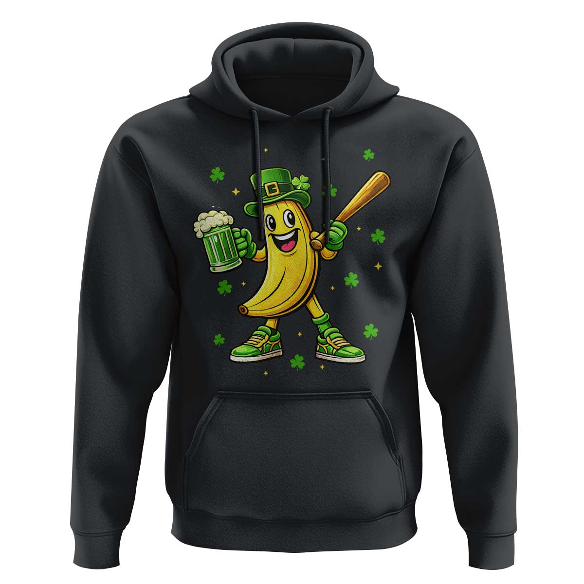 Funny Banana Baseball Player Gift Hoodie St Patricks Day