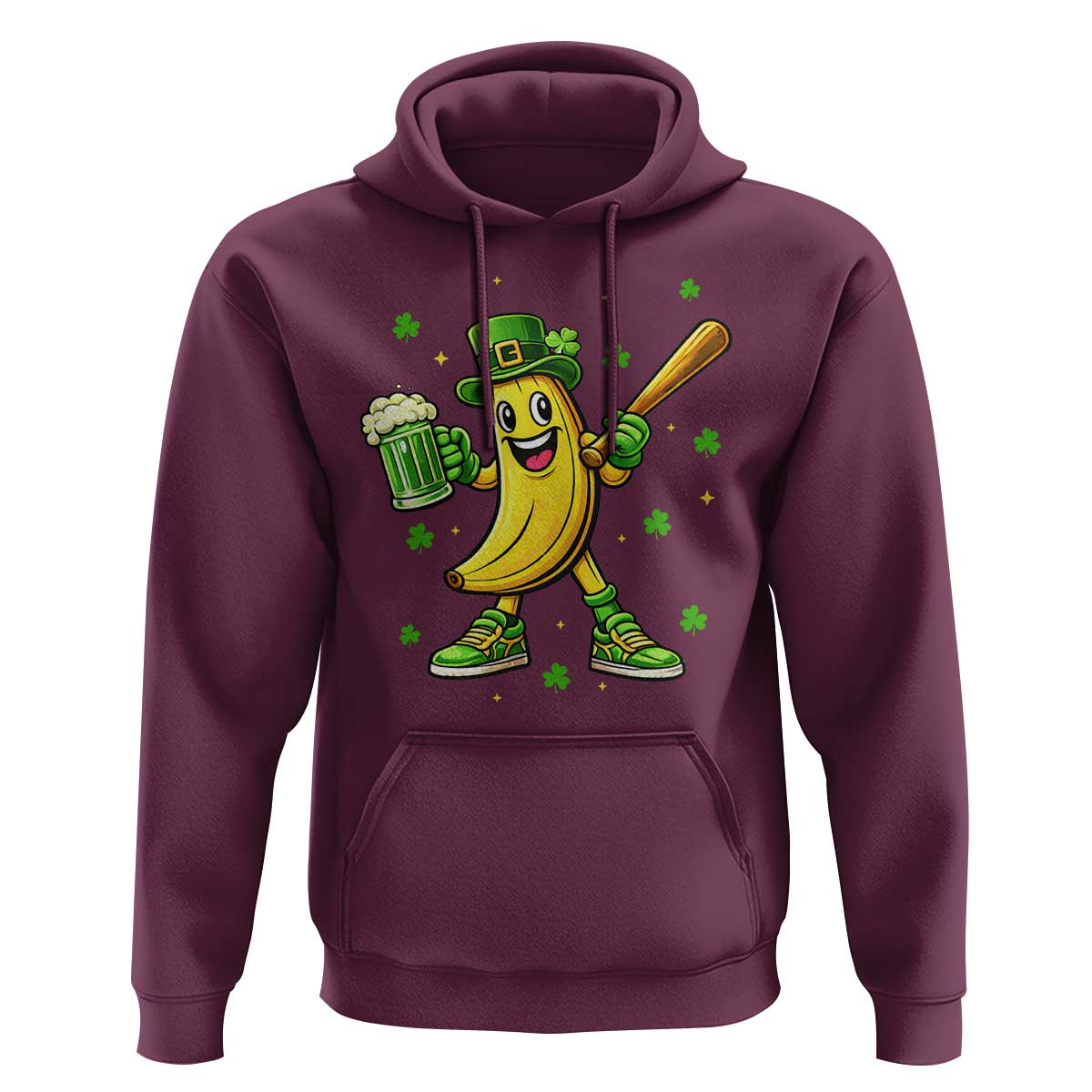 Funny Banana Baseball Player Gift Hoodie St Patricks Day