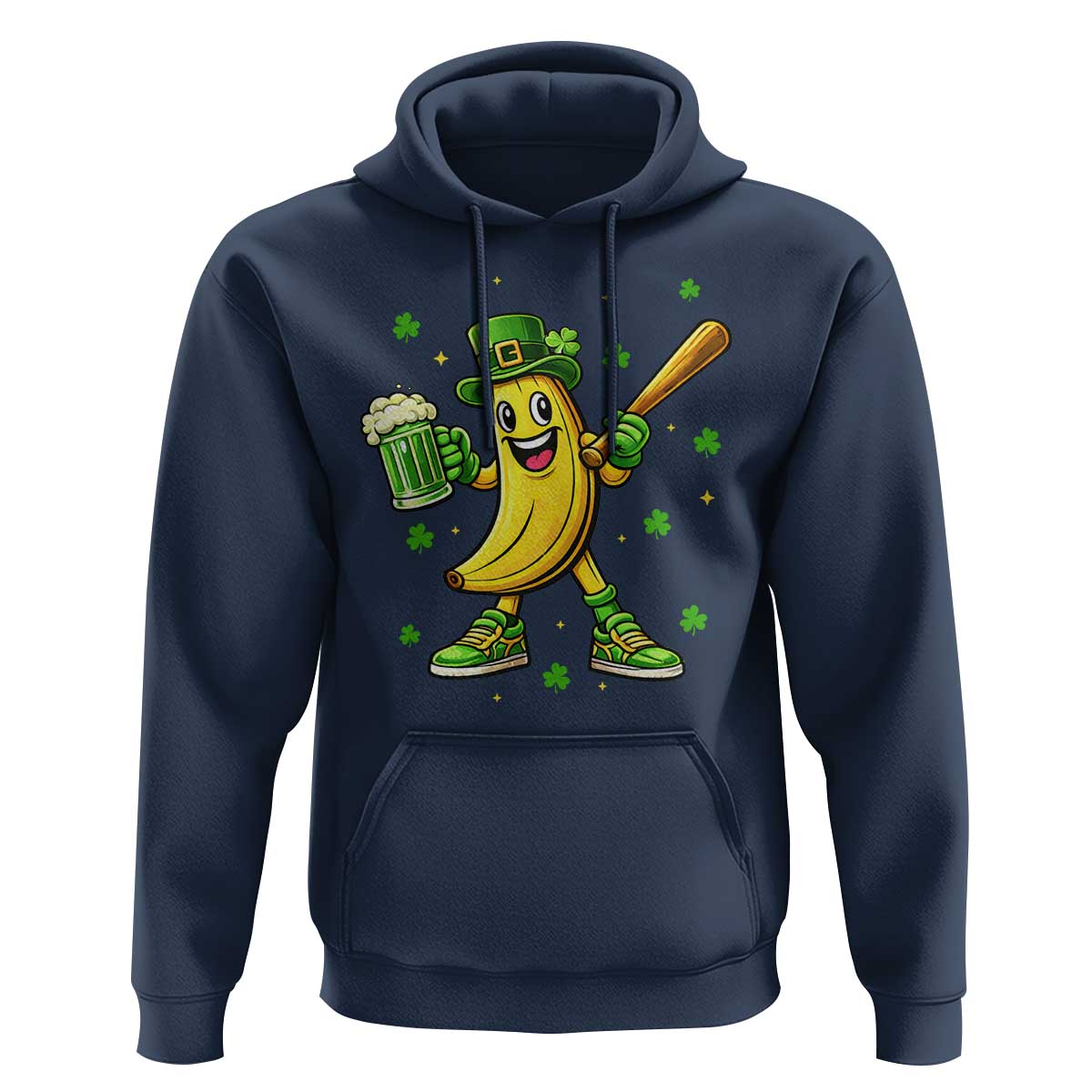 Funny Banana Baseball Player Gift Hoodie St Patricks Day