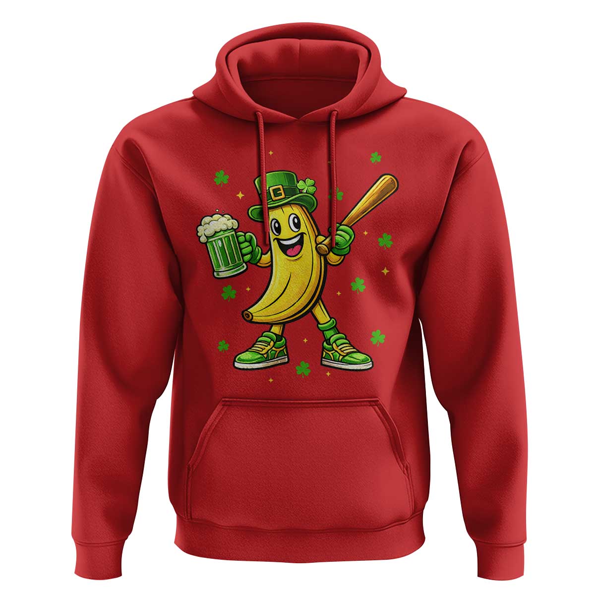 Funny Banana Baseball Player Gift Hoodie St Patricks Day