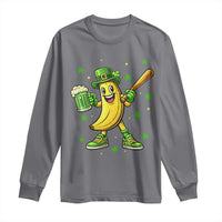 Funny Banana Baseball Player Gift Long Sleeve Shirt St Patricks Day