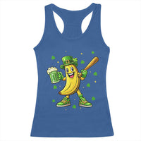 Funny Banana Baseball Player Gift Racerback Tank Top St Patricks Day