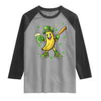 Funny Banana Baseball Player Gift Raglan Shirt St Patricks Day