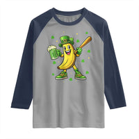 Funny Banana Baseball Player Gift Raglan Shirt St Patricks Day