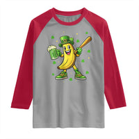 Funny Banana Baseball Player Gift Raglan Shirt St Patricks Day