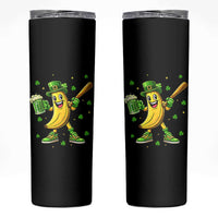 Funny Banana Baseball Player Gift Skinny Tumbler St Patricks Day