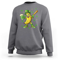 Funny Banana Baseball Player Gift Sweatshirt St Patricks Day
