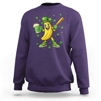 Funny Banana Baseball Player Gift Sweatshirt St Patricks Day