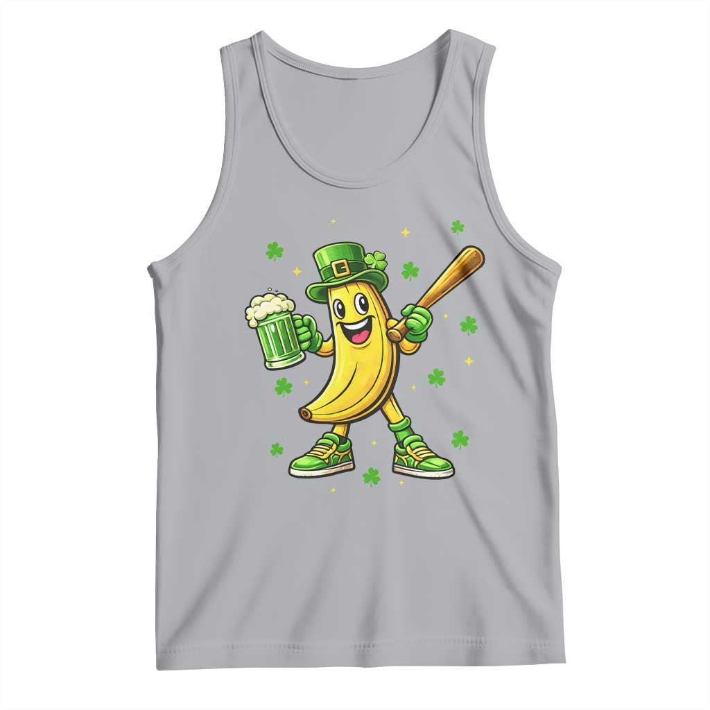 Funny Banana Baseball Player Gift Tank Top St Patricks Day